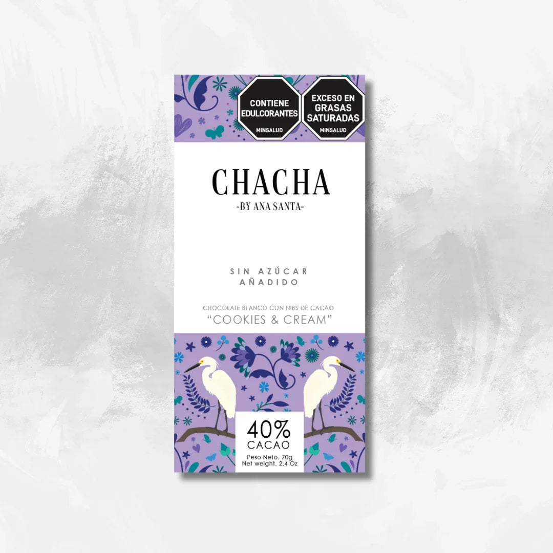Edición limitada
- Chocolate Blanco con Nibs de cacao