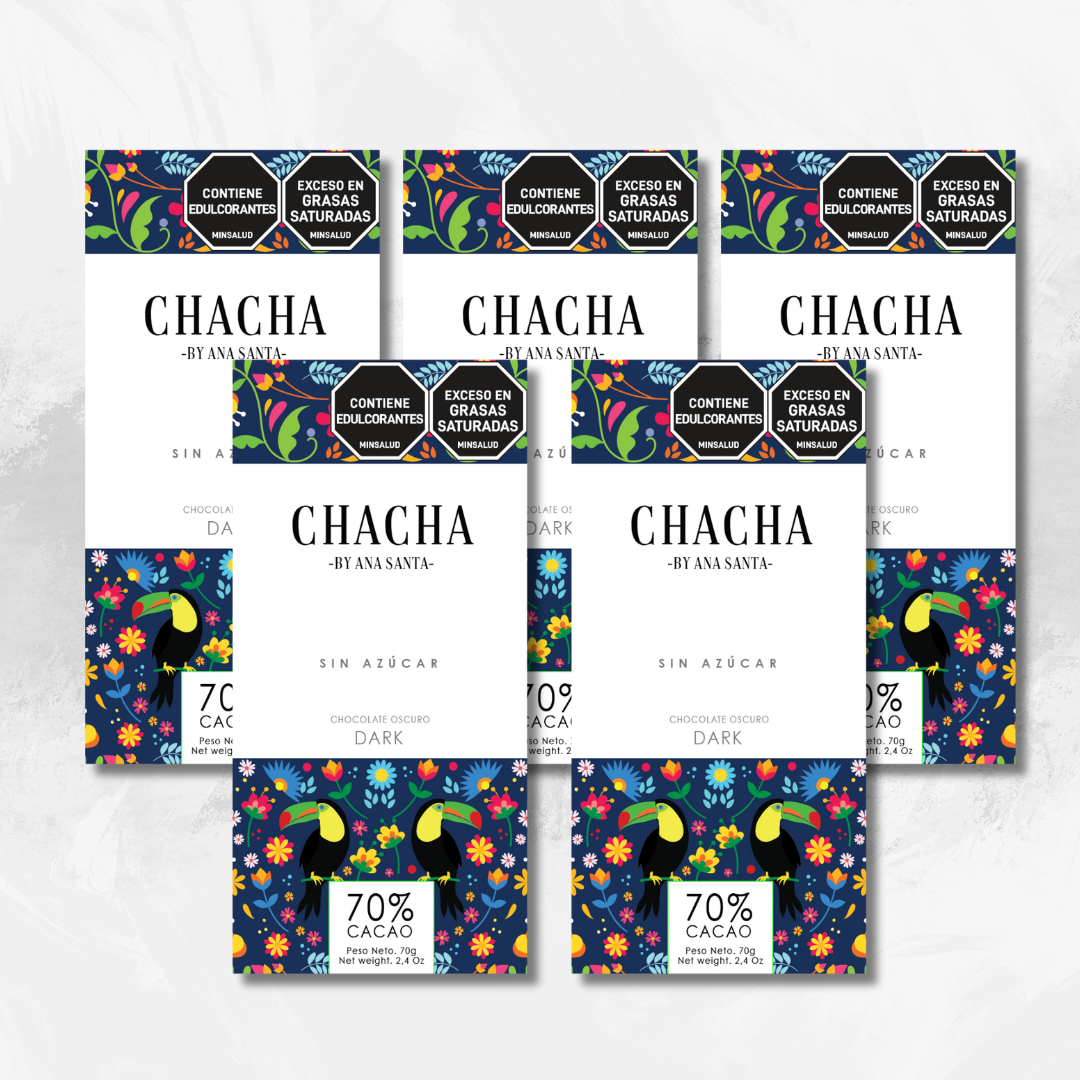 Combo x 5 Chocolate Dark - 70% cacao