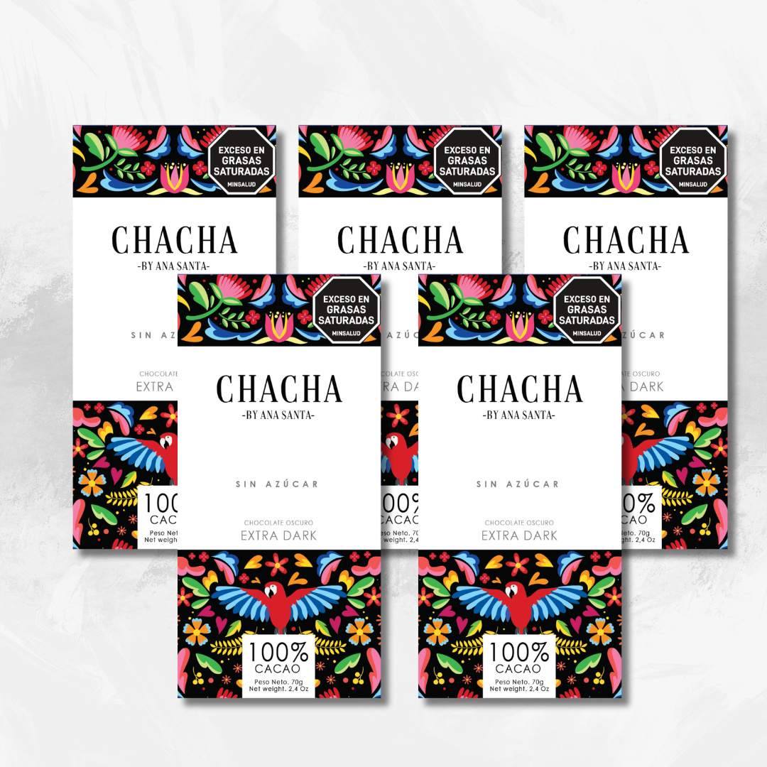 Combo x 5 Chocolate Extra Dark - 100% Cacao