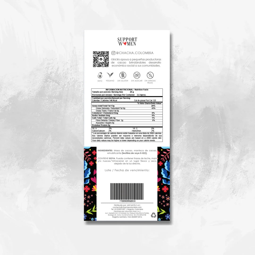 Chocolate Extra Dark - 100% Cacao